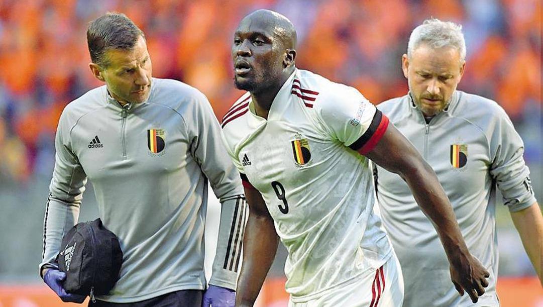 Lukaku si infortuna durante Belgio-Olanda. Ap 